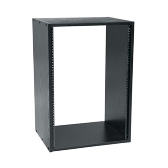 Middle Atlantic BRK16 Black Woodgrain Laminate Equipment Rack - 16-Space 18" Deep