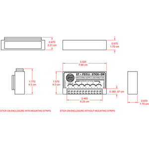 RDL ST-PD5U Stick-On 24-VDC Switching Power Supply Distributor