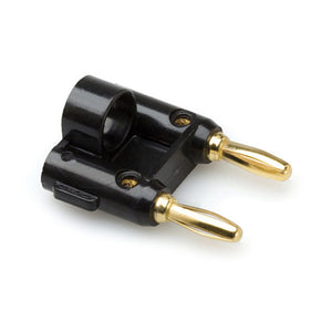 Hosa BNA-240BK BULK Connector - Dual Banana - Black