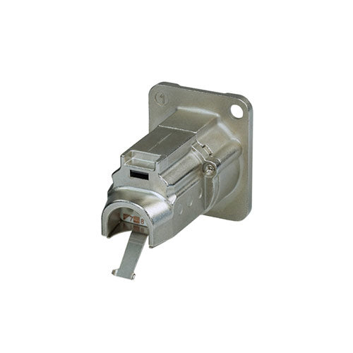 Neutrik NE8FDX-Y6 EtherCON Cat6A D Series Receptacle (Nickel)