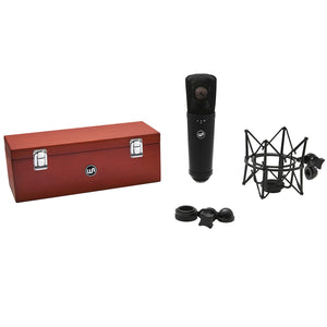 Warm Audio WA-87 R2B LDC Microphone - Black Color with Shock Mount, Hard Mount & Wood Box