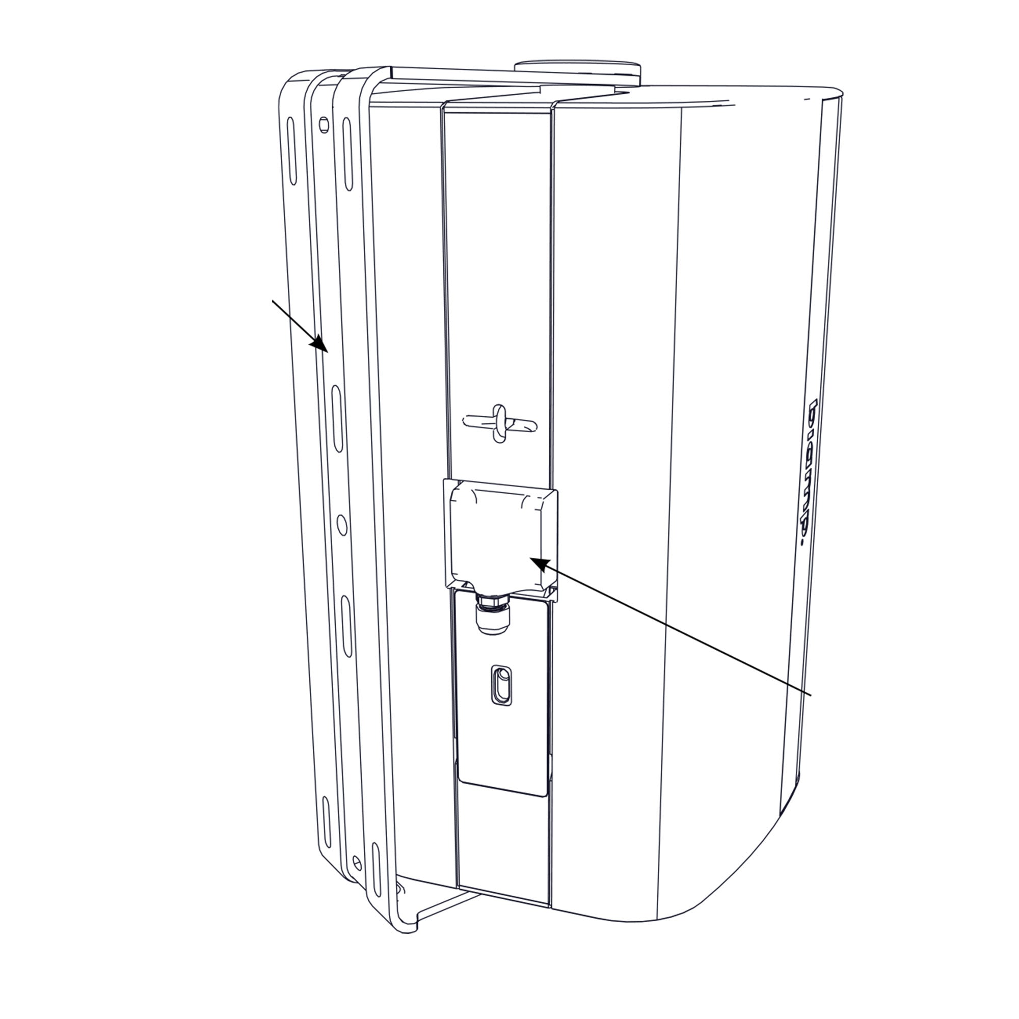 Biamp Desono EX-S10SUB - Surface Mount 10-Inch Subwoofer (White with U-Bracket)