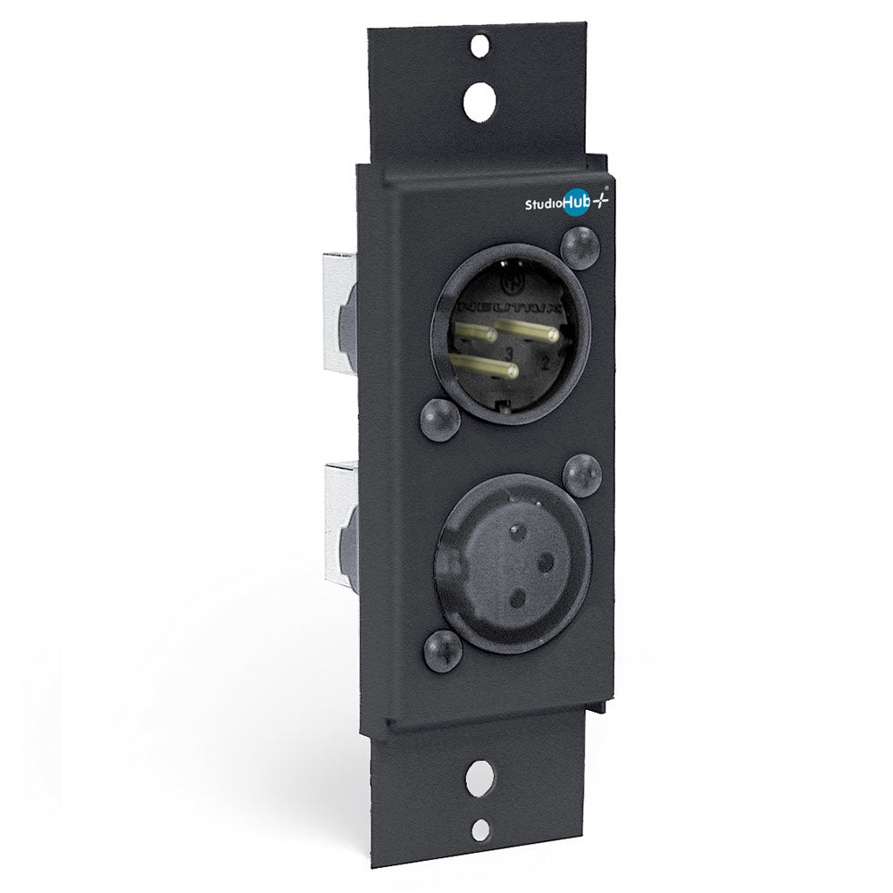 StudioHub SH-2XLRMF Dual XLR (Male) / XLR (Female) Adapter Panel