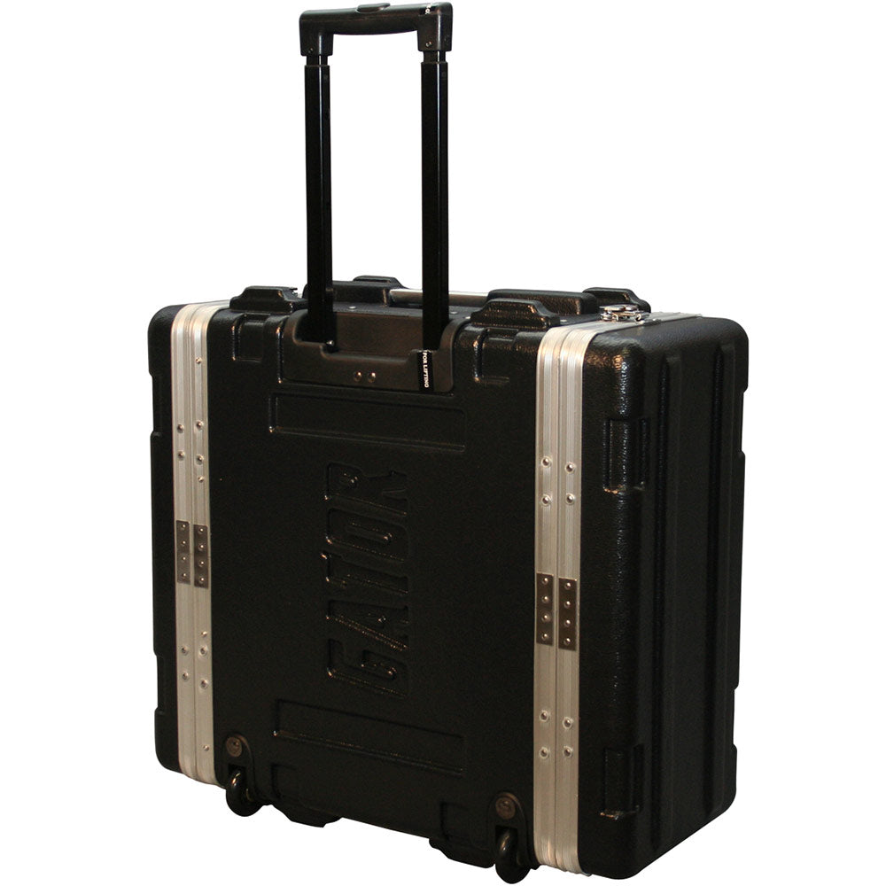 Gator GRR-4PL-US Powered Rolling ATA 4U Deluxe Polethylene Rack with Front and Rear Rack Rails