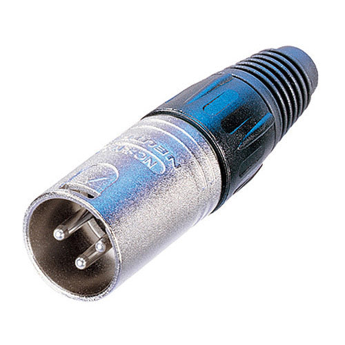 Neutrik NC3MX-D 3-Pin Male Cable Connector - Nickel/Silver - Bulk