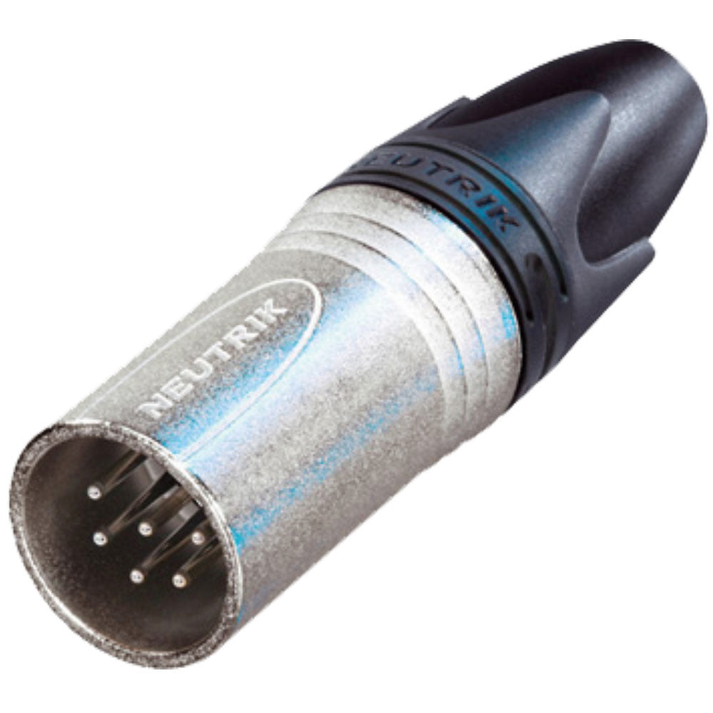 Neutrik NC6MSXX 6 Pole Male Cable Connector with Nickel Housing and Silver Contacts