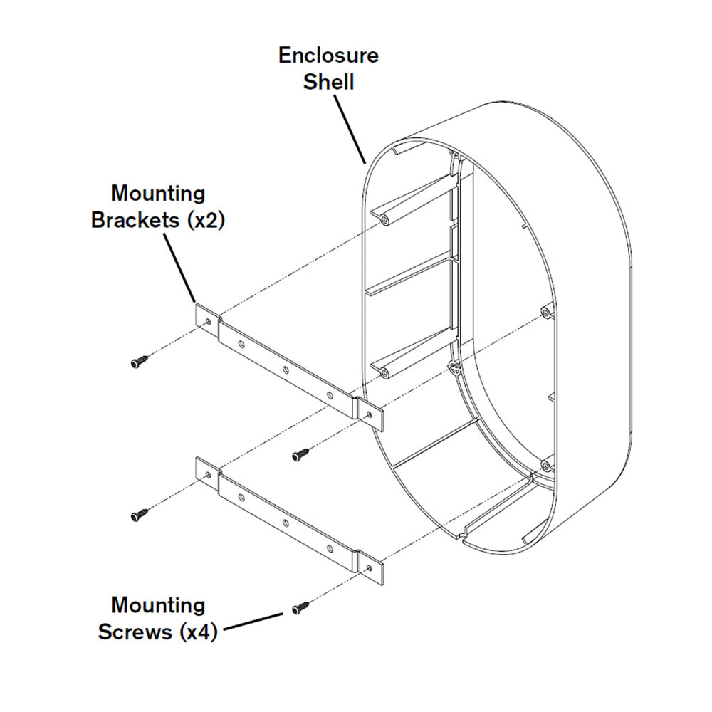 Electro-Voice SE-62 - Surface Mount Enclosure Kit for EVID FM 6.2 (Pair)