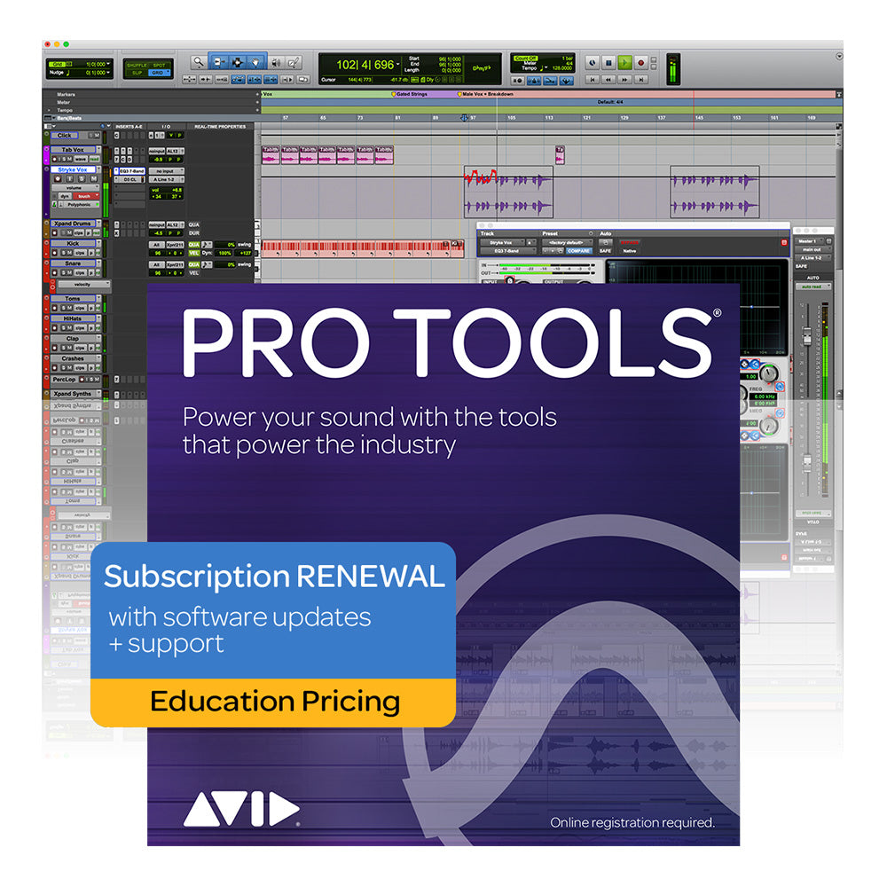 Avid Pro Tools Annual Subscription Renewal (Student-Teacher Edition)