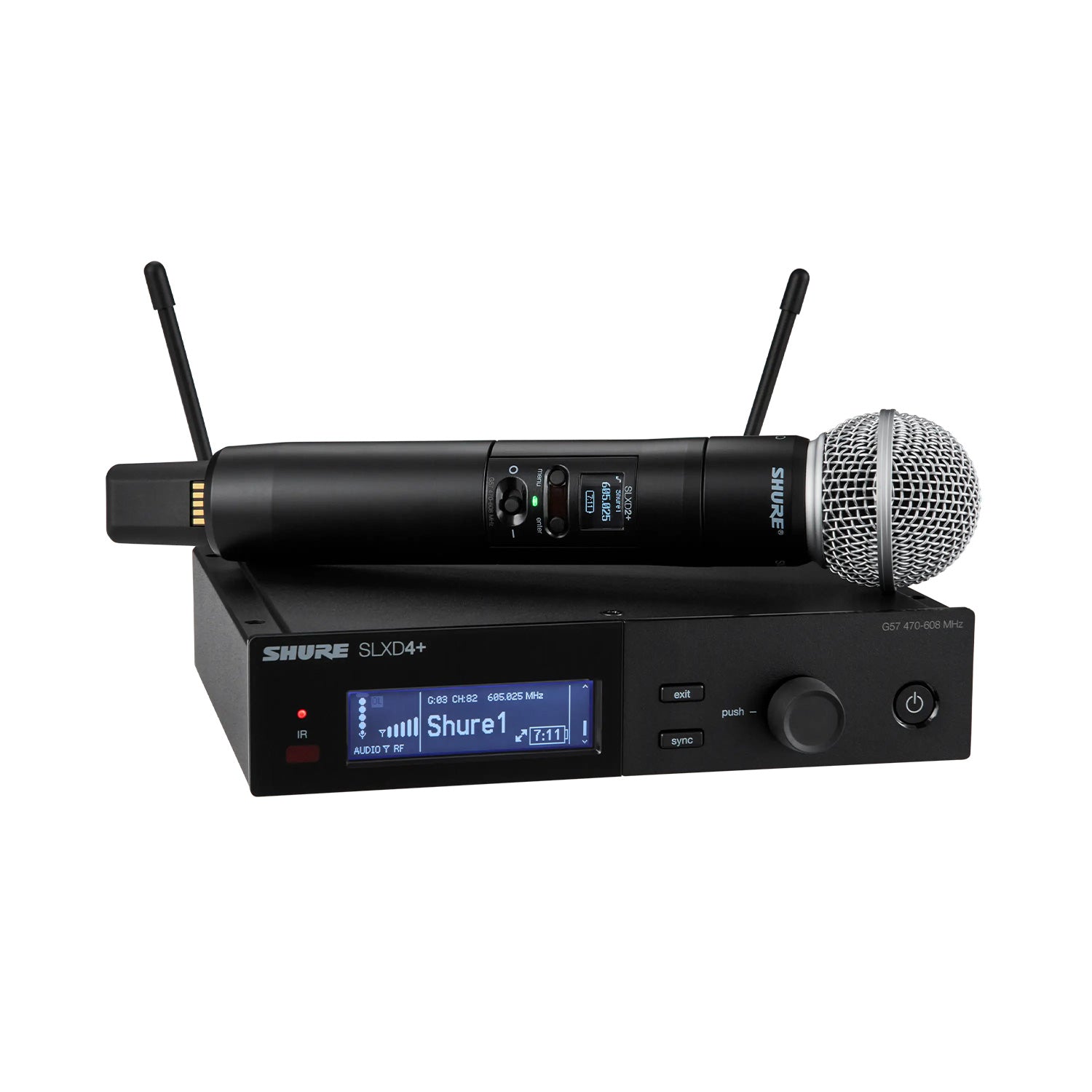 Shure SLXD24+/58 - Handheld Wireless System with SM58 (G57 Band/470-616 MHz)