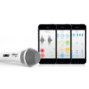 IK Multimedia iRig Voice - Handheld Microphone for Tablets and Smartphones (White)