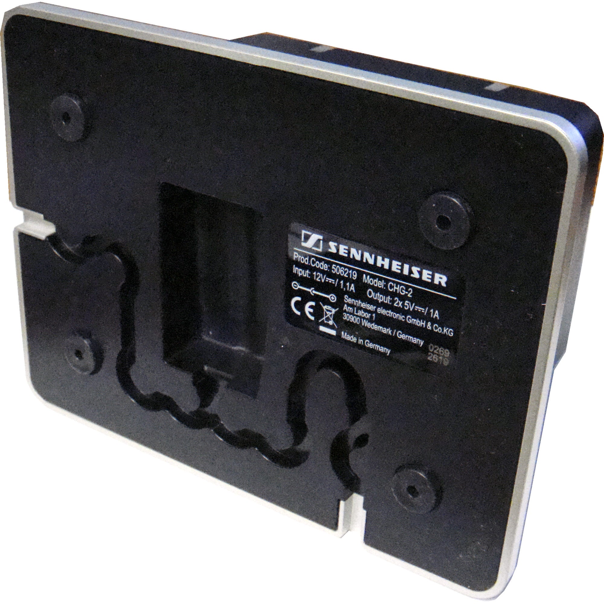 Sennheiser CHG 2 - 2-Bay Tabletop Charger for D1, AVX, or SpeechLine DW Transmitters - B-Stock