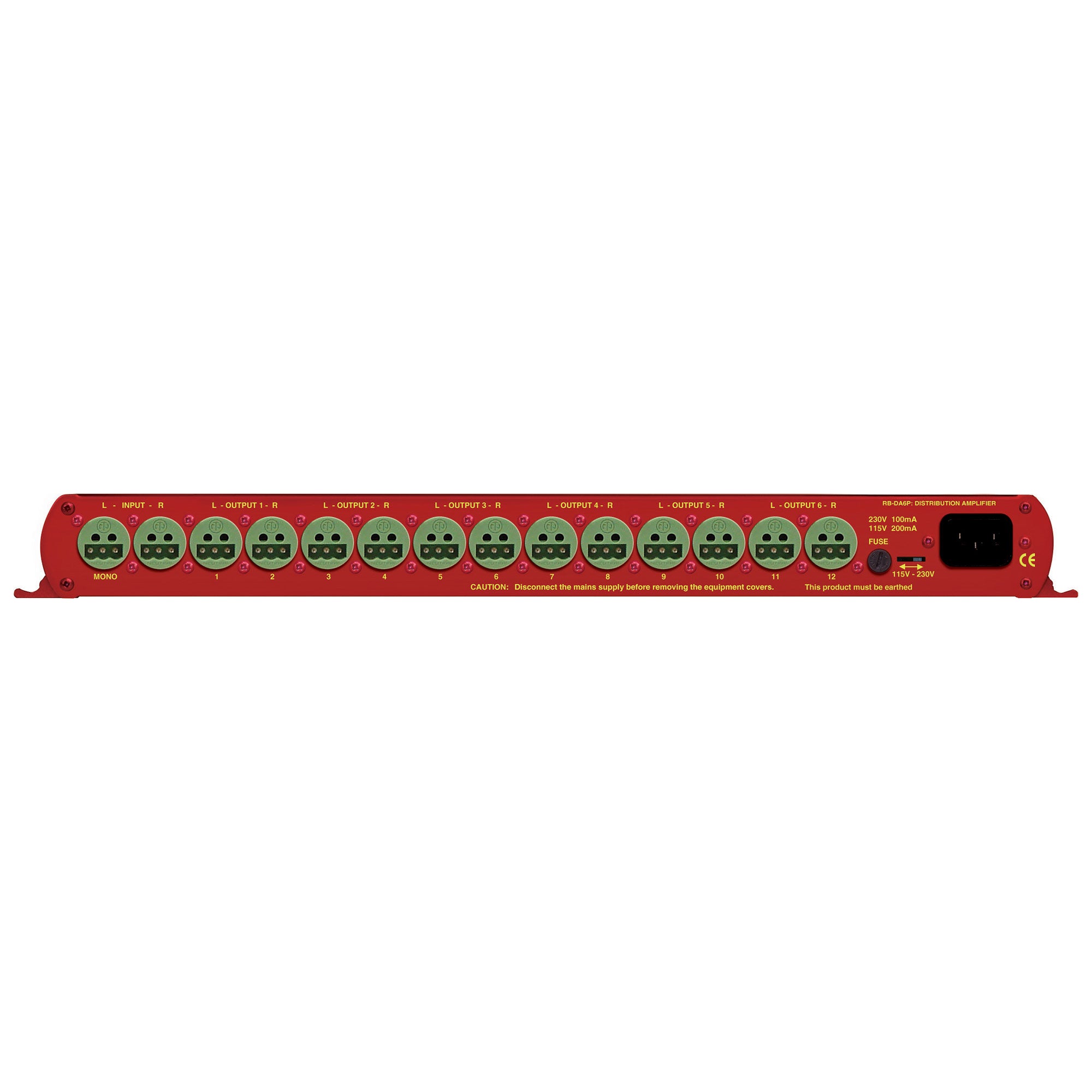 Sonifex RB-DA6P 6 Way Stereo Distribution Amplifier with Phoenix Connectors