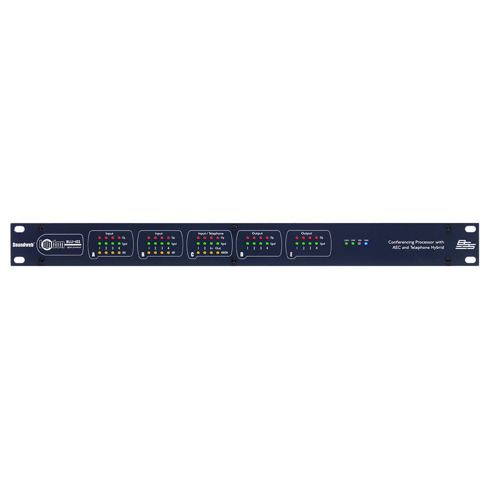 BSS BLU-102 SoundWeb London Conferencing Processor (with AEC and Telephone Hybrid)