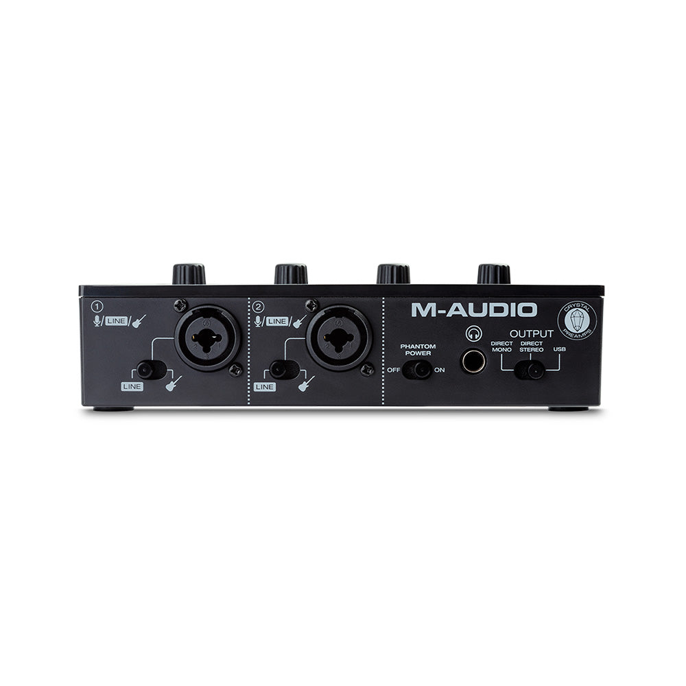 M-Audio M-Track Duo - 48KHz 2-Channel USB Audio Interface with Crystal Preamps
