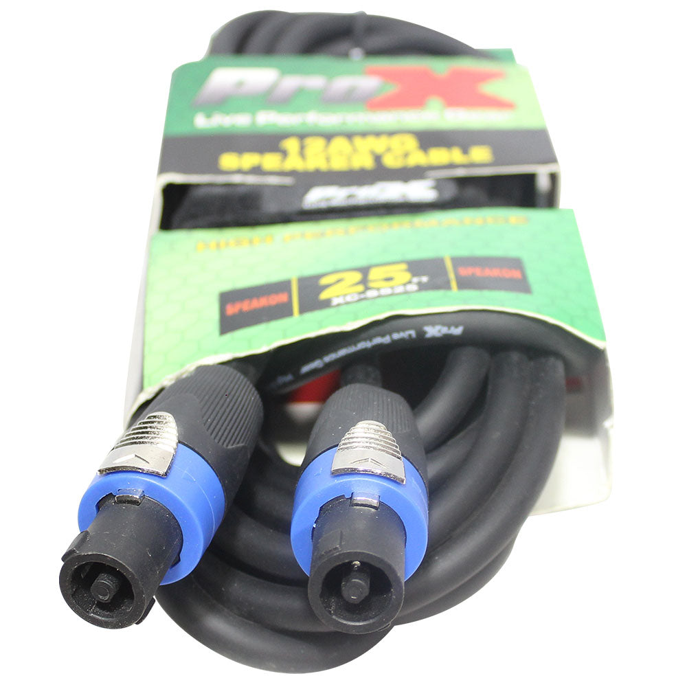 ProX XC-SS25 25 Ft. SpeakOn to SpeakOn 12AWG High Performance Speaker Cable