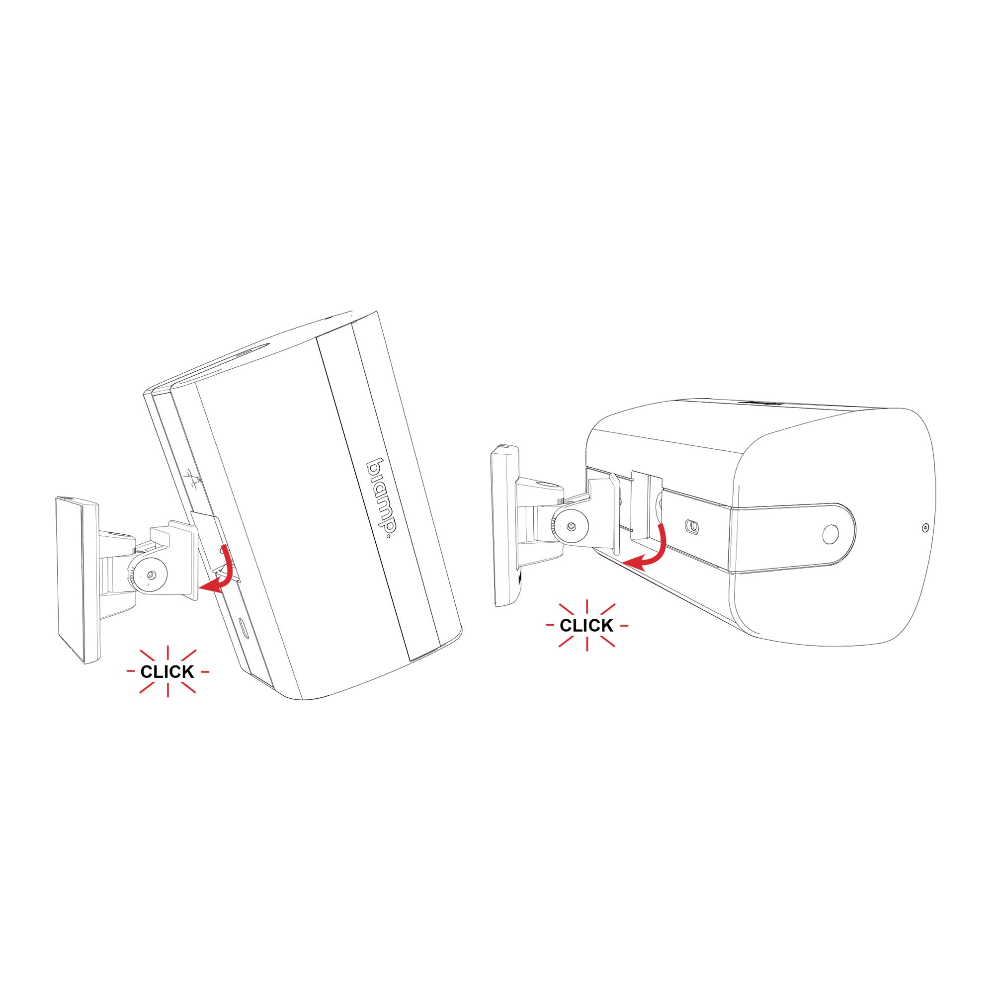 Biamp Desono EX-S6 - Two-Way 6.5-Inch Surface Mount Loudspeaker (White with Pan-Tilt Bracket)