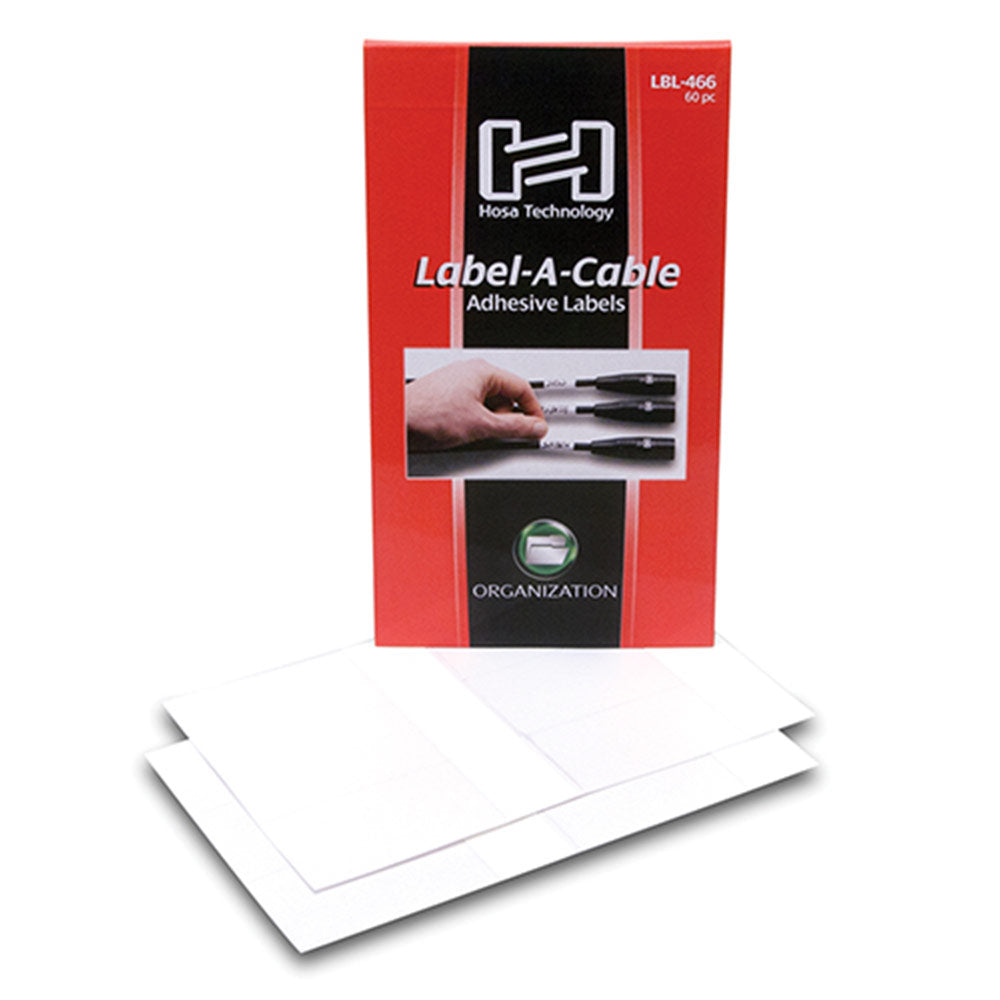 Hosa LBL-466 Label-A-Cable Marking Tabs (Pack of 60)