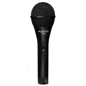 Audix OM3-S Handheld Dynamic Hypercardioid Microphone For Midsize Venues With On/Off Switch