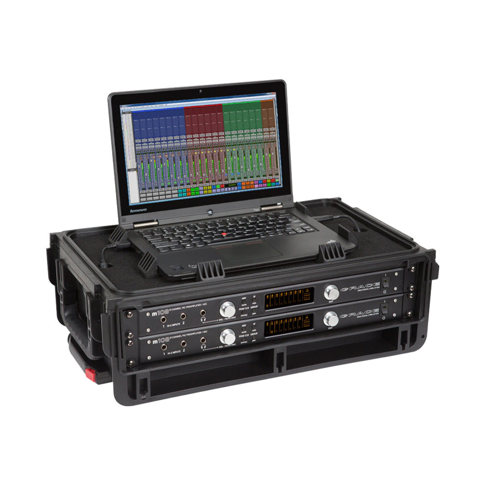 SKB 1SKB-ISF2U - Injection Molded 2U Studio Flyer Rack Case