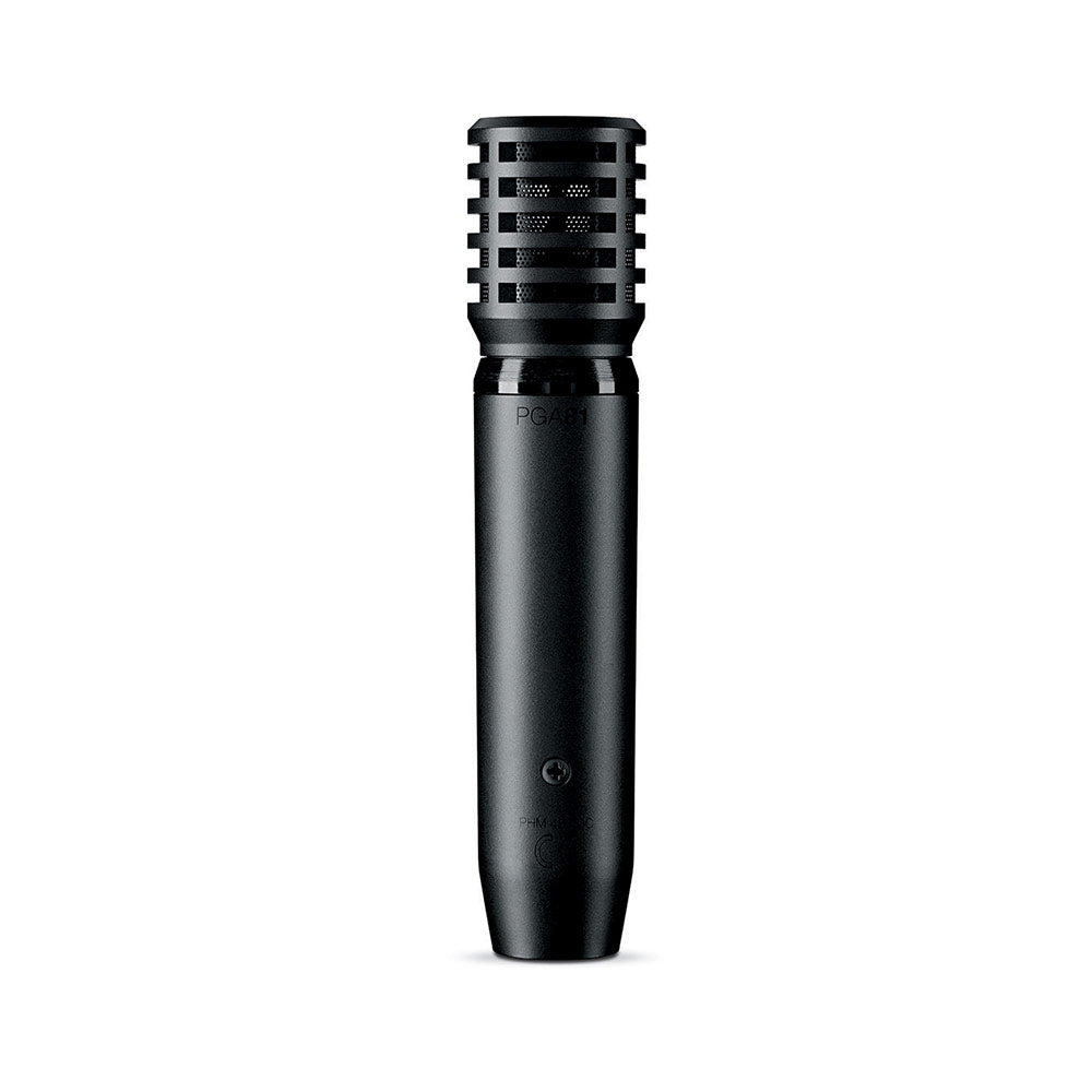 Shure PGA81-XLR Cardioid Condenser Instrument Microphone (with XLR Cable)