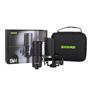 Shure SM4 Studio Kit - Large Diaphragm Condenser Recording Microphone