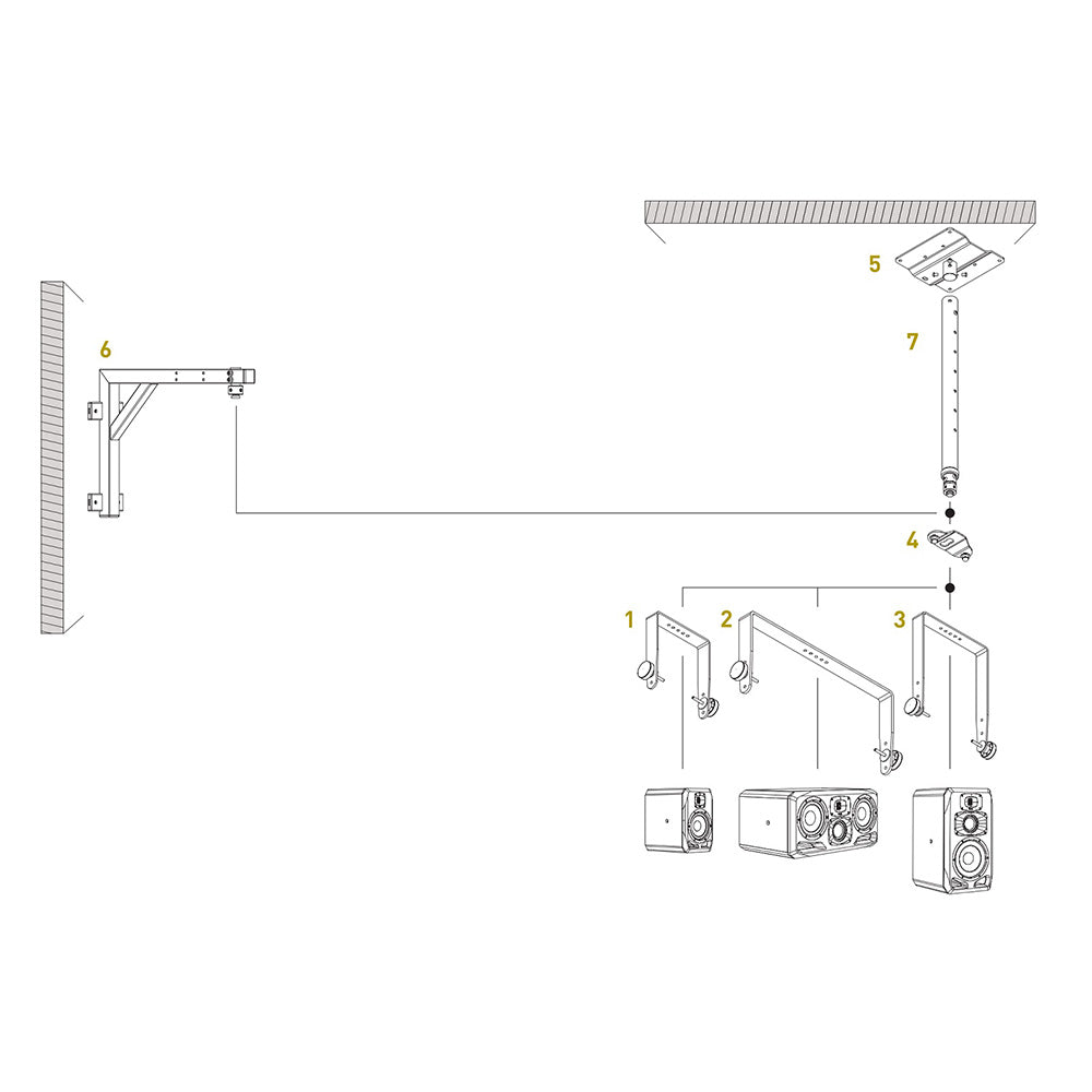 ADAM Audio S3H Mounting Bracket