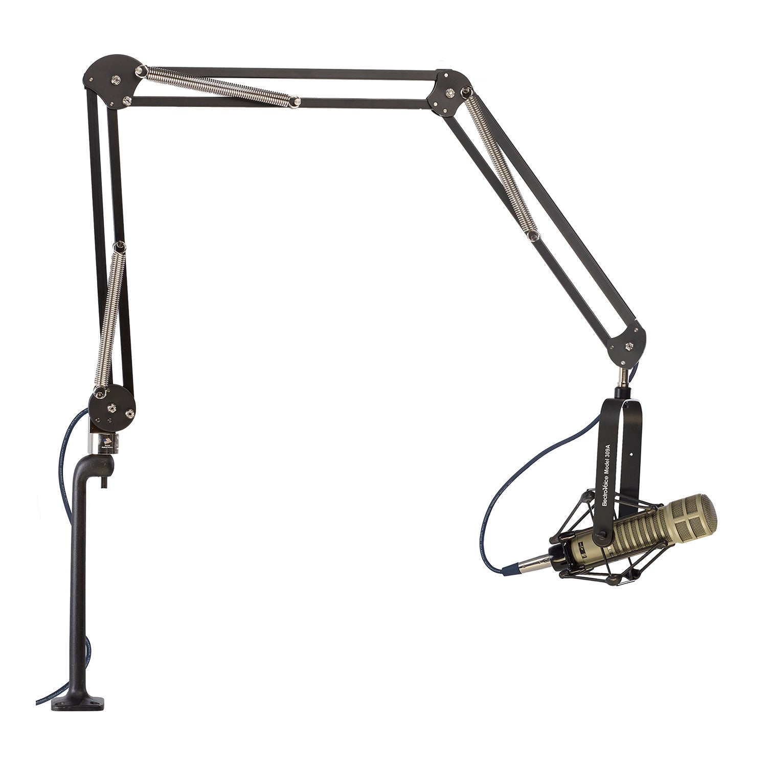 OC White 52900-B - ProBoom Deluxe 3-Segment 46-Inch Mic Arm w/Riser (Carbon Black)