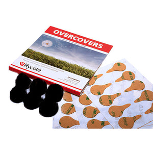 Rycote 75538 Overcover Pack (6 Fur Discs / 30 Stickies) - Black