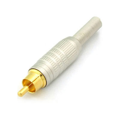 Canare F-10 RCA Male Deluxe Clamp and Body Solder Plug with Gold Contacts