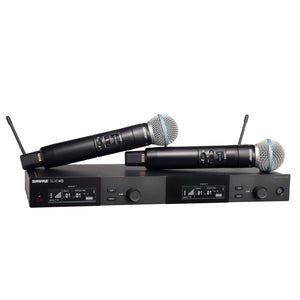Shure SLXD24D/B58 Handheld Wireless System with Dual Beta 58 (J52 Band / 558-616 MHz)