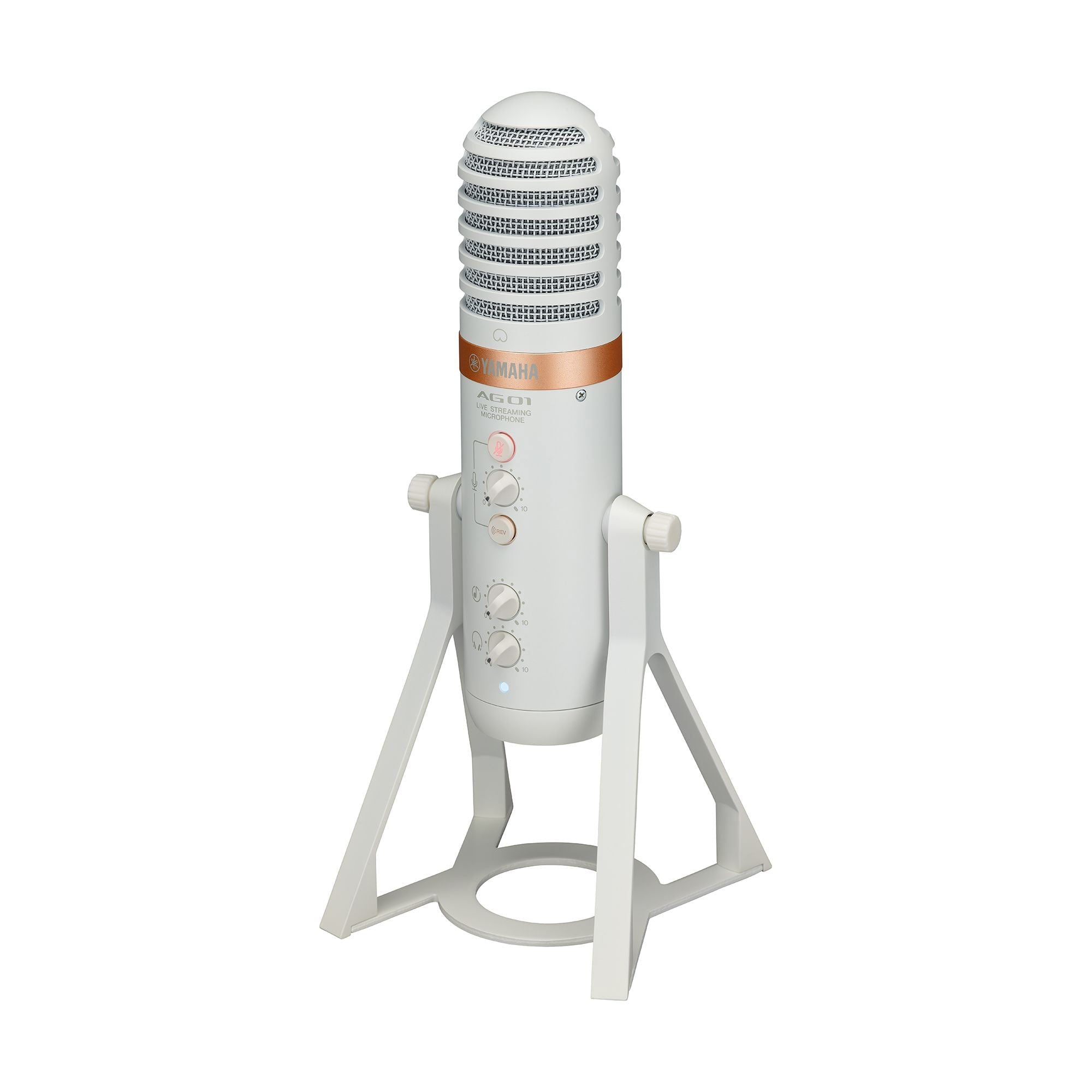 Yamaha AG01 - USB Microphone for Streaming and Podcasting (White)