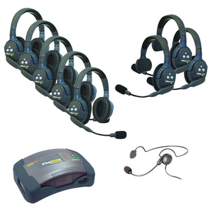 Eartec HUB935CYB - 7-Person Intercom System (3 Single / 5 Double UltraLITE / 1 Cyber / HUB)