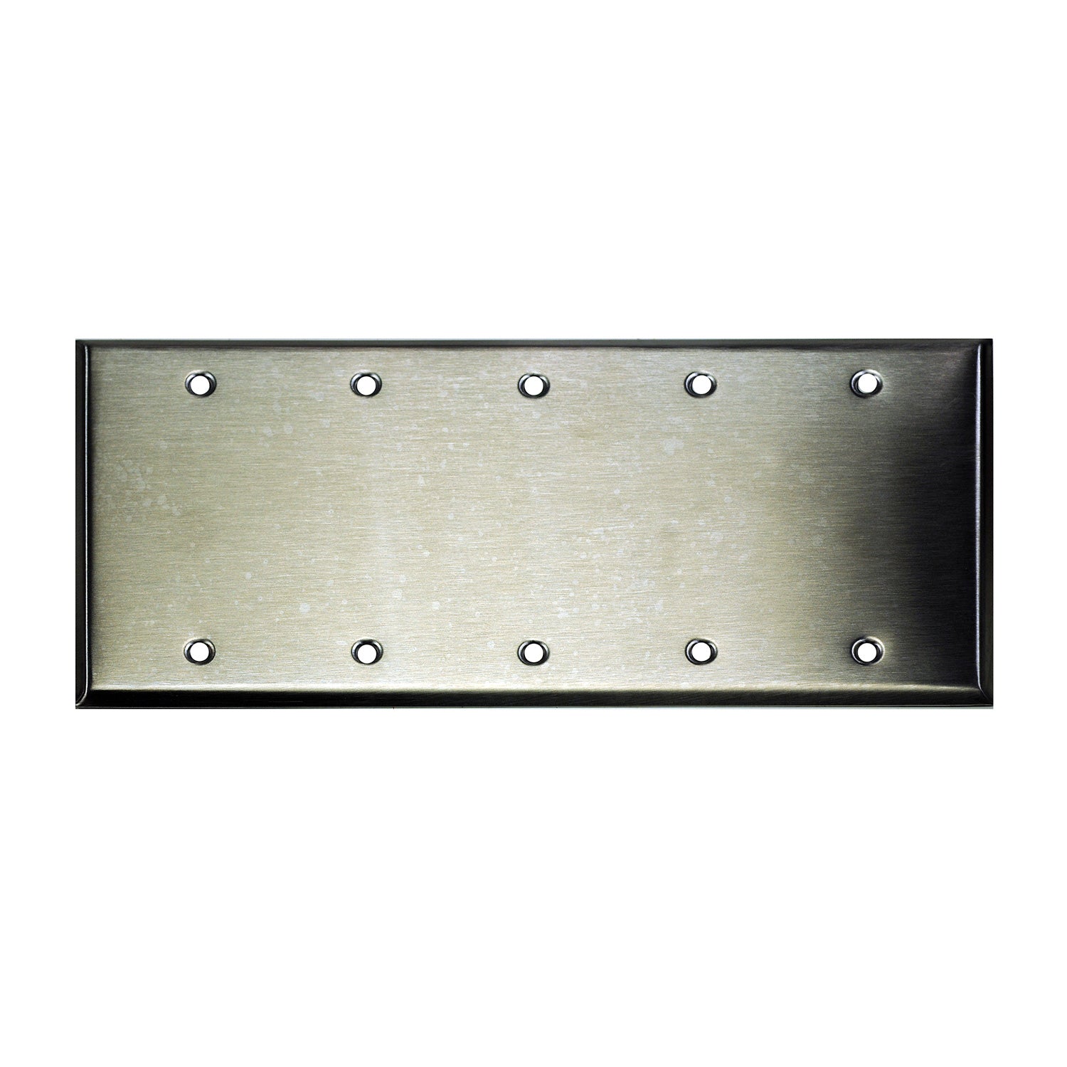 Whirlwind WP5/0H - 5-Gang Blank Stainless Steel Wall Plate