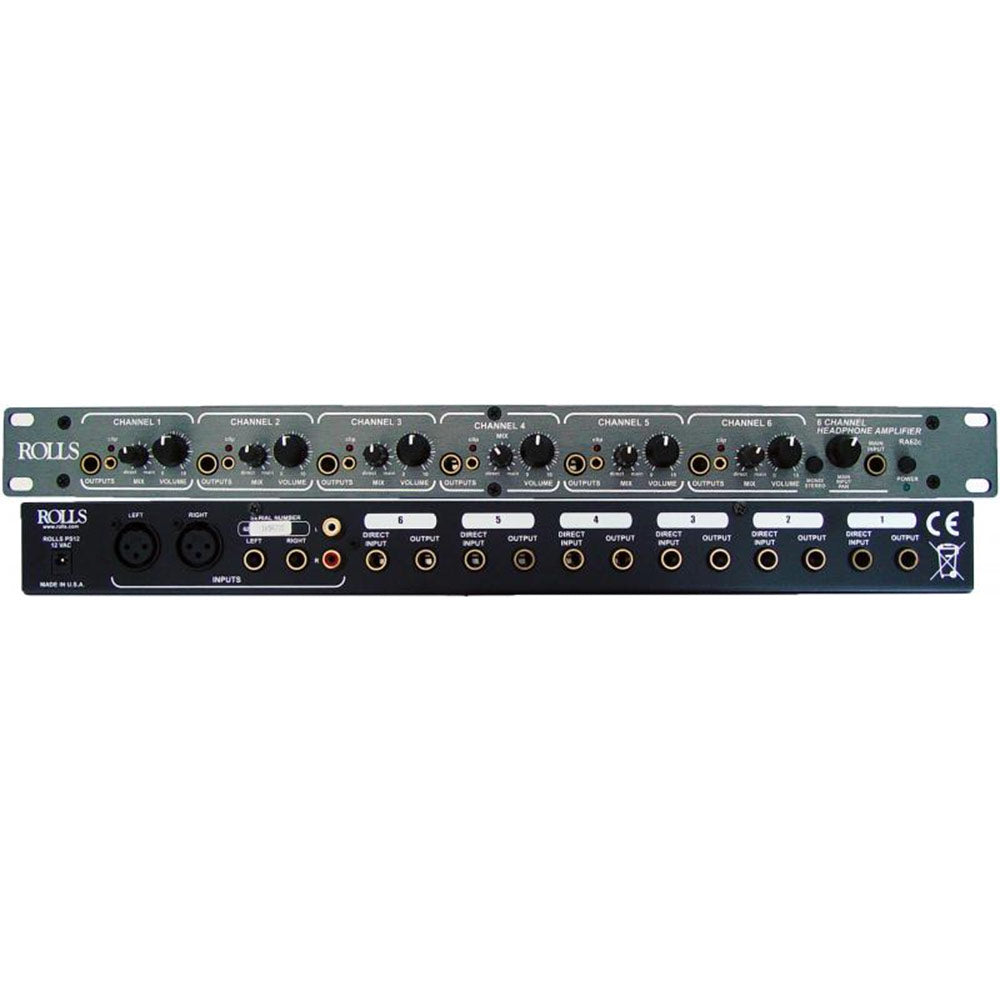 Rolls RA62C Six Channel Stereo Headphone Amplifier