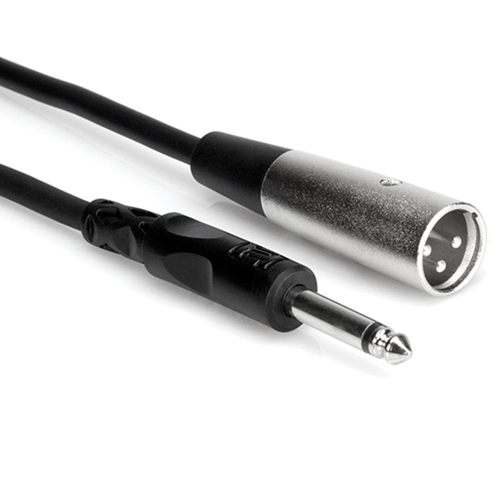 Hosa PXM-102 Unbalanced Interconnect, 1/4 inch TS to XLR3M, 2 feet
