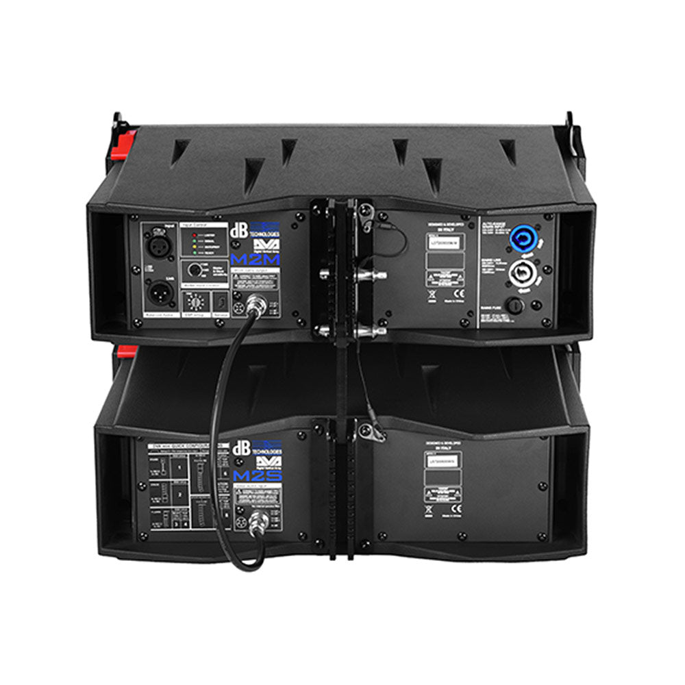 dBTechnologies DVA M2M Plus M2S - DVA MINI 2 Way Active Master and Slave Line Array Module (Black)