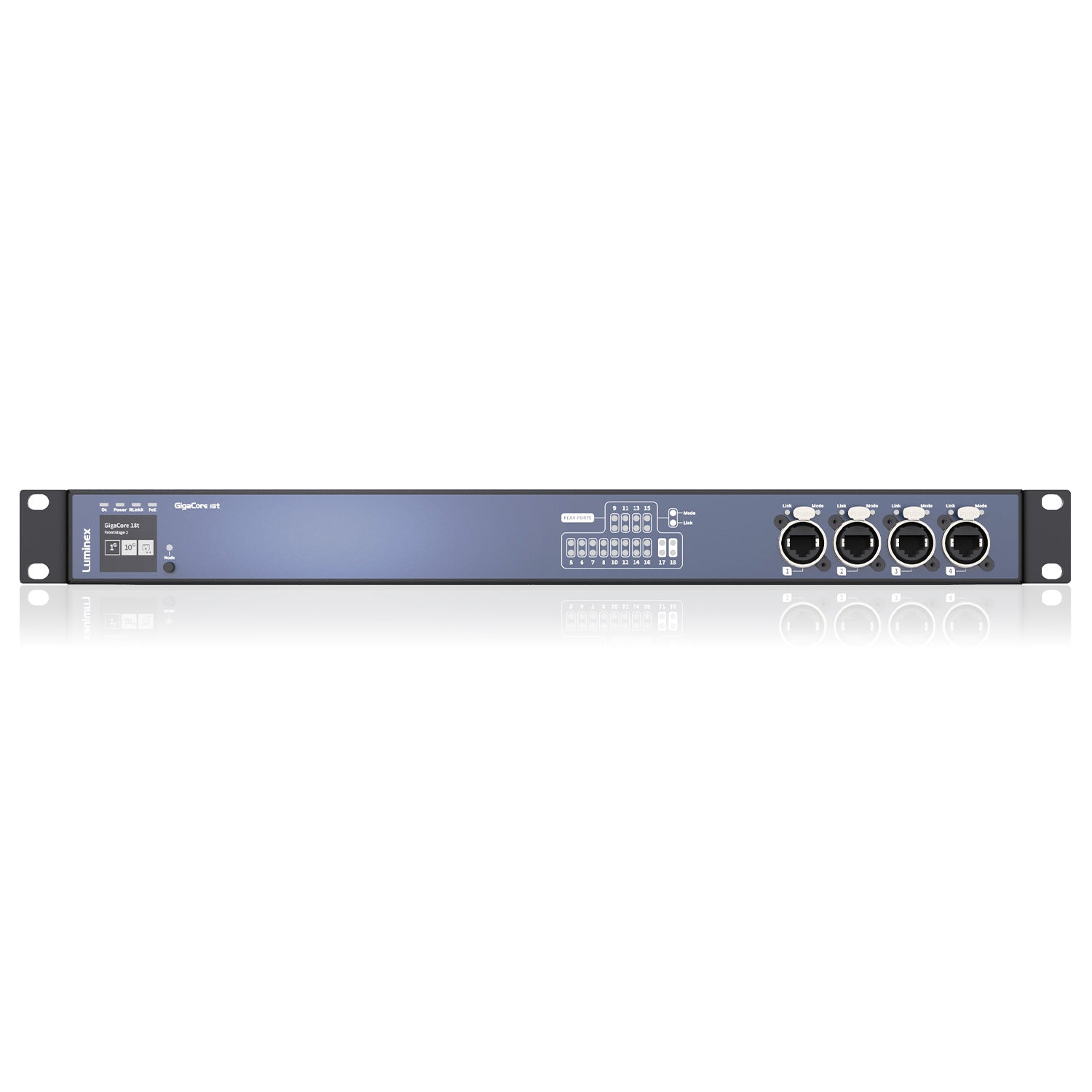 Luminex GigaCore 18t - 10GB Network Switch for AV Systems (16 x 1GB / 2 x 10GB / SFP+ / PoE++)