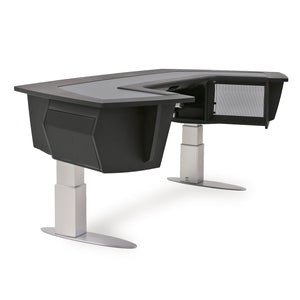 Argosy A520S-N-B-B Aura.520S Sit-Stand Workstation W/Flat Desk Surface (No Upper Racks)