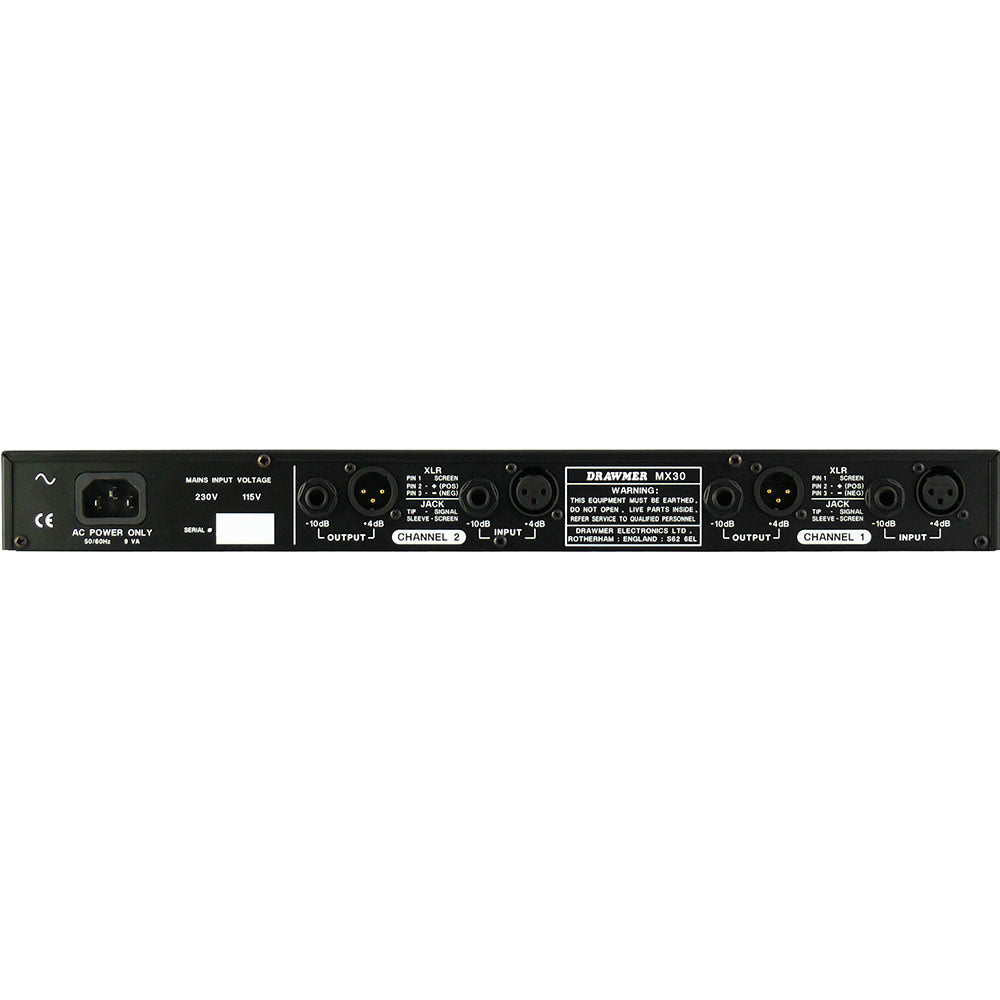 Drawmer MX30-Pro Dual Gated Compressor and Limiter