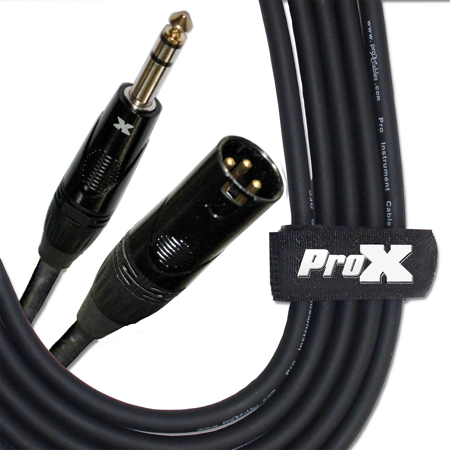 ProX XCSXM10 10FT. 1/4" TRS Balanced To XLR-Mcable