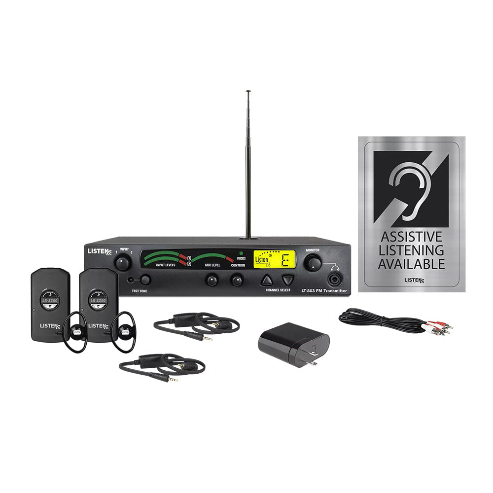Listen Technologies LS-30-072 - Listen iDSP Essentials Starter Stationary RF System (72 MHz)