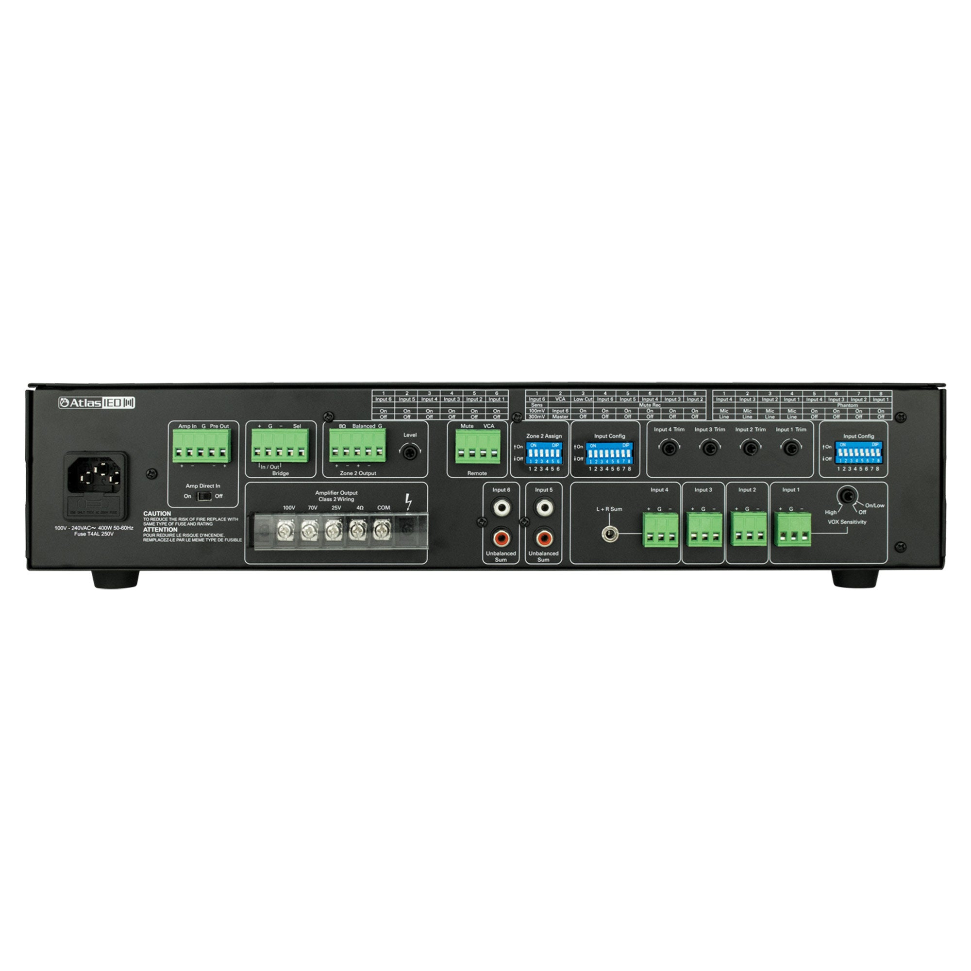 AtlasIED AA240G - 6-Input 240-Watt Multi-Load Mixer Amplifier