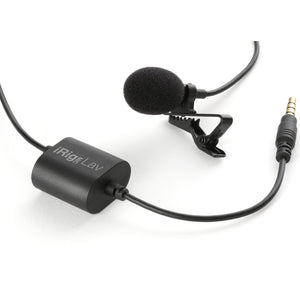 IK Multimedia iRig Mic Lav - Compact Lavalier Microphone for Smartphones or Tablets