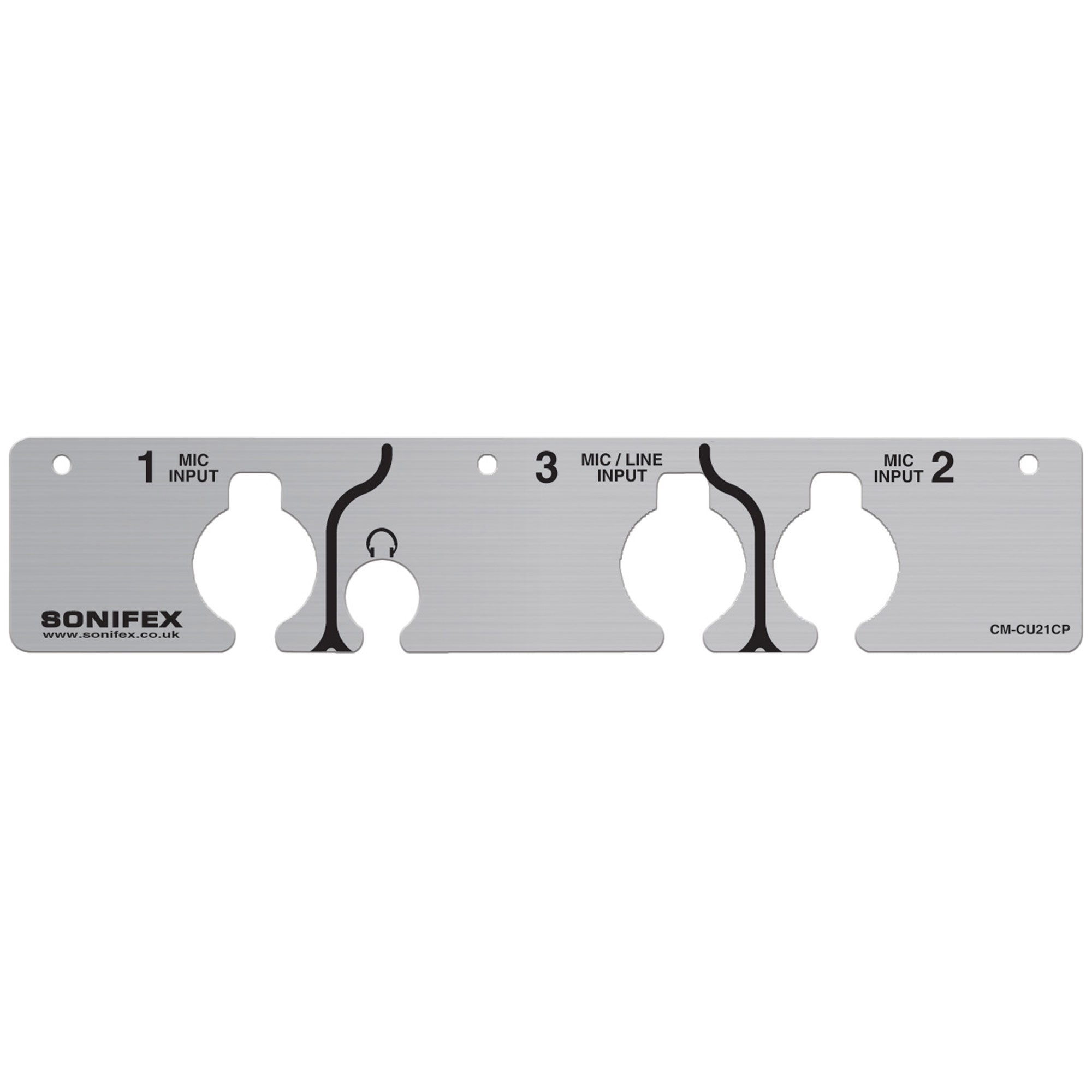 Sonifex CM-CU21CP Commentator Unit Front Plate