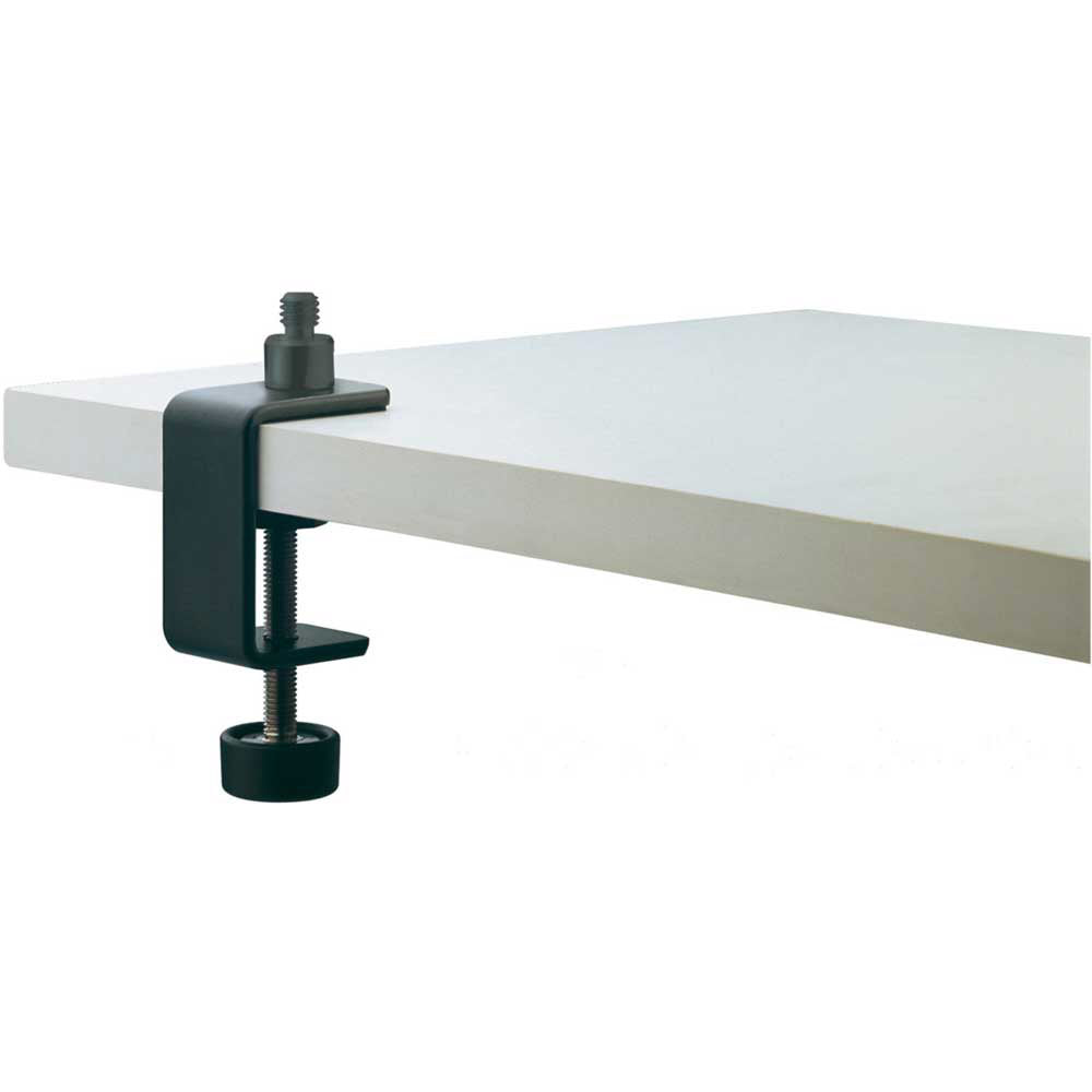 K + M 237 Table Clamp Microphone Mount (Black)
