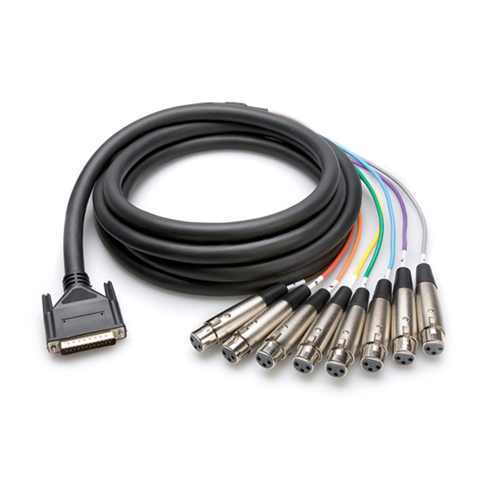 Hosa DTF-804 8-Ch Female XLR - DB25 Analog 13.2 feet Snake
