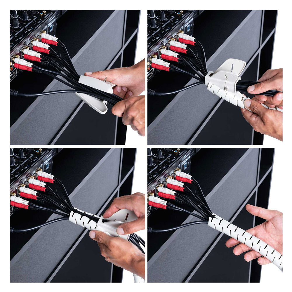 Glorious CABLE ZIP - Cable Management Zip (1.8 Meter / White)