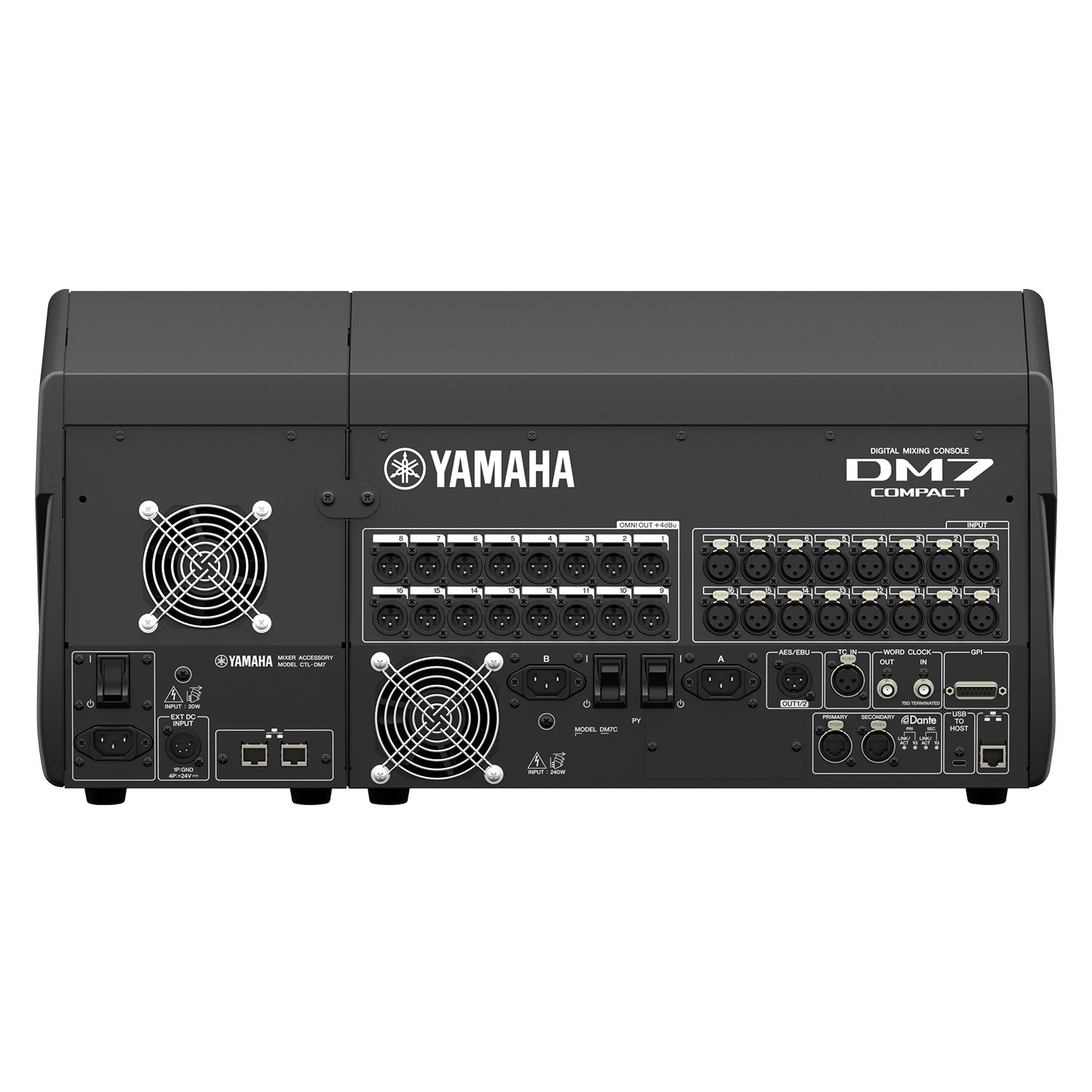 Yamaha DM7 Compact EX - 72-Channel Digital Mixing Console with Expande