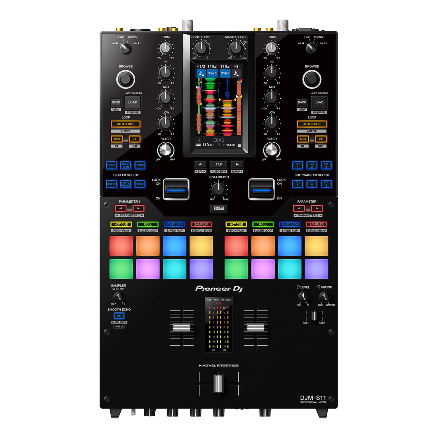 Pioneer DJM-S11 - Professional Scratch Style 2-Channel DJ Mixer