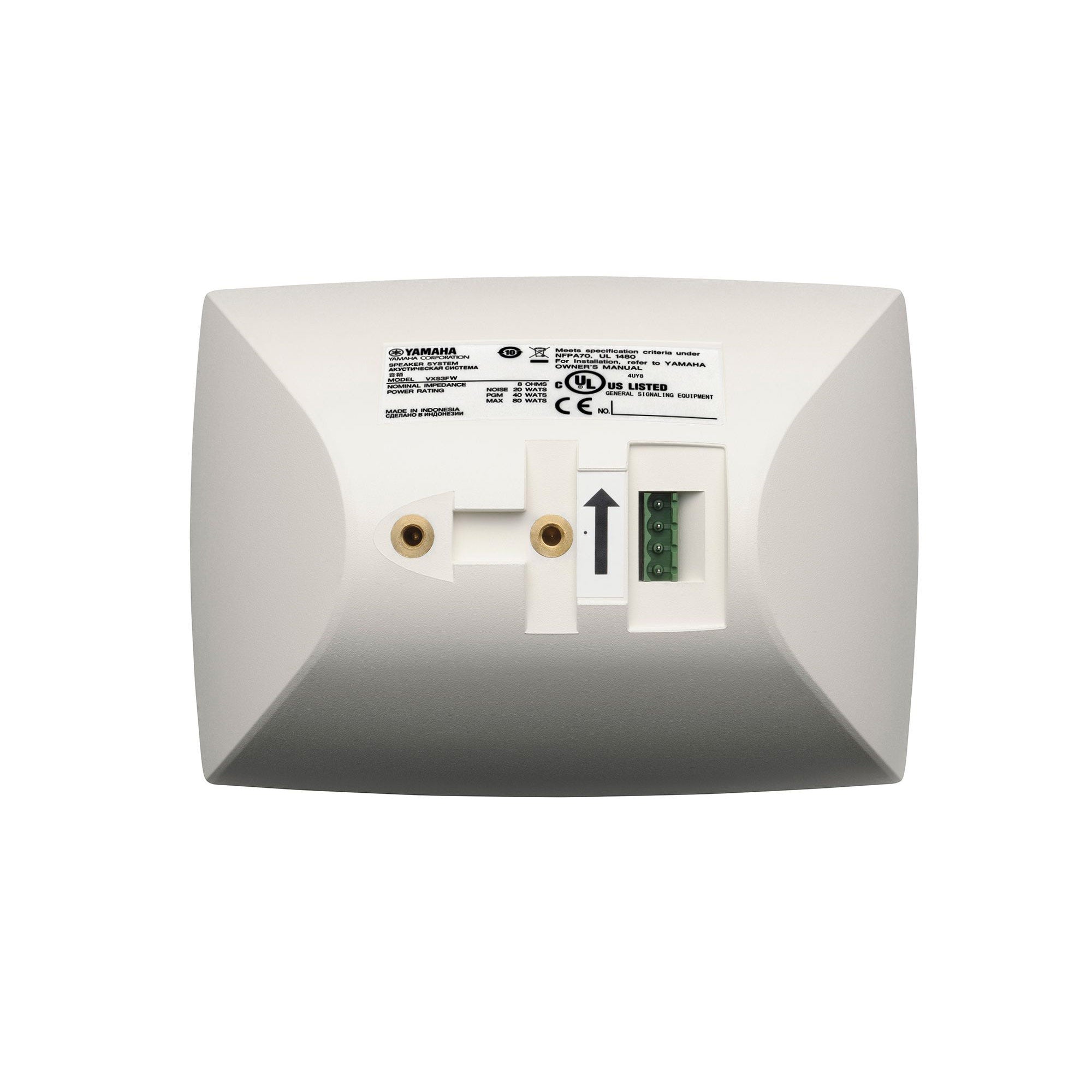 Yamaha VXS3F Full-Range 3-Inch Surface Mount Loudspeaker (White)